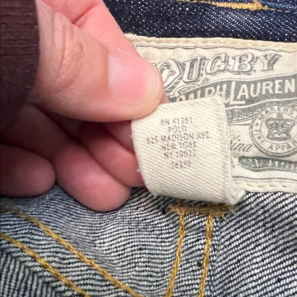 RALPH LAUREN RUGBY SLIM TAPERED VINTAGE DARK WASH JEANS 28